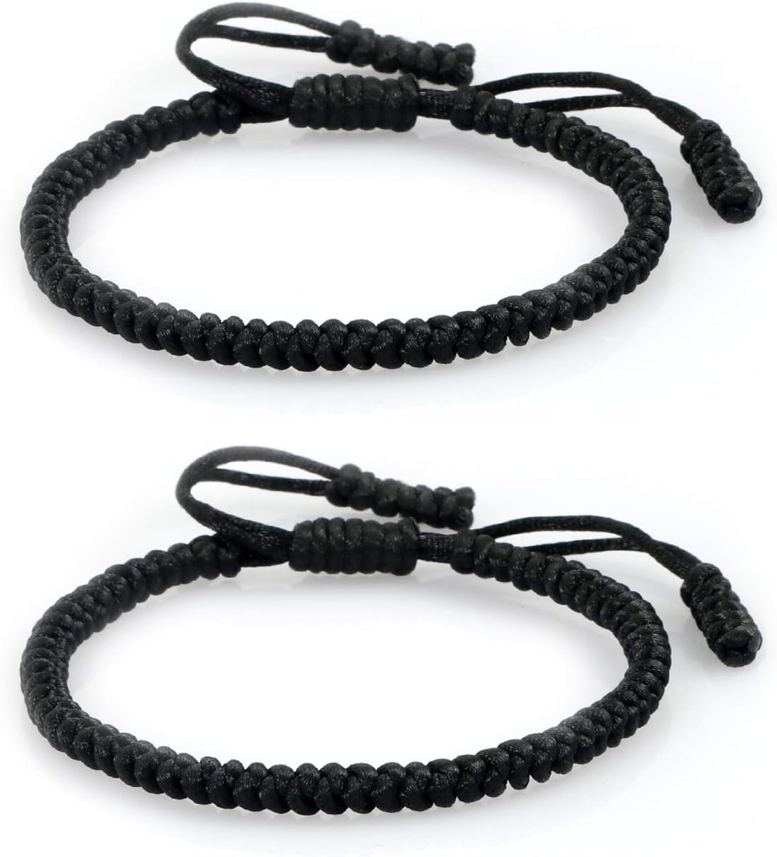 2pcs/set Tibetan Buddhist Woven Bracelets Lucky Protection Red String Knot Rope Handmade Friendship Bracelet Review