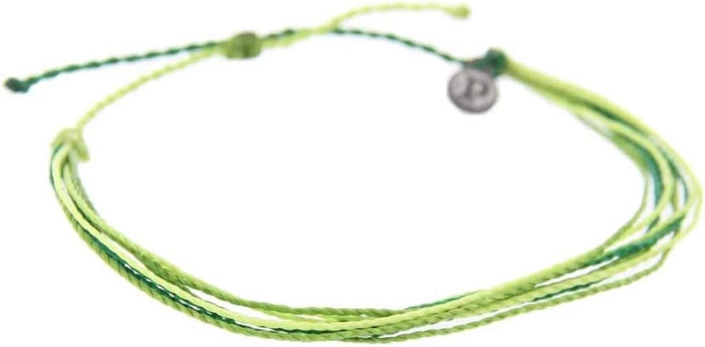 Pura Vida Anklet 100% Waterproof, Wax-Coated With Iron-Coated Copper Charm